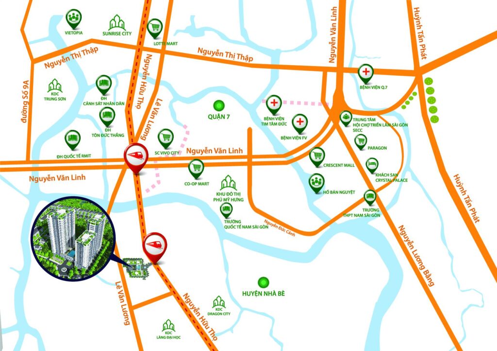 vị trí căn hộ hưng phát silver star nhà bè